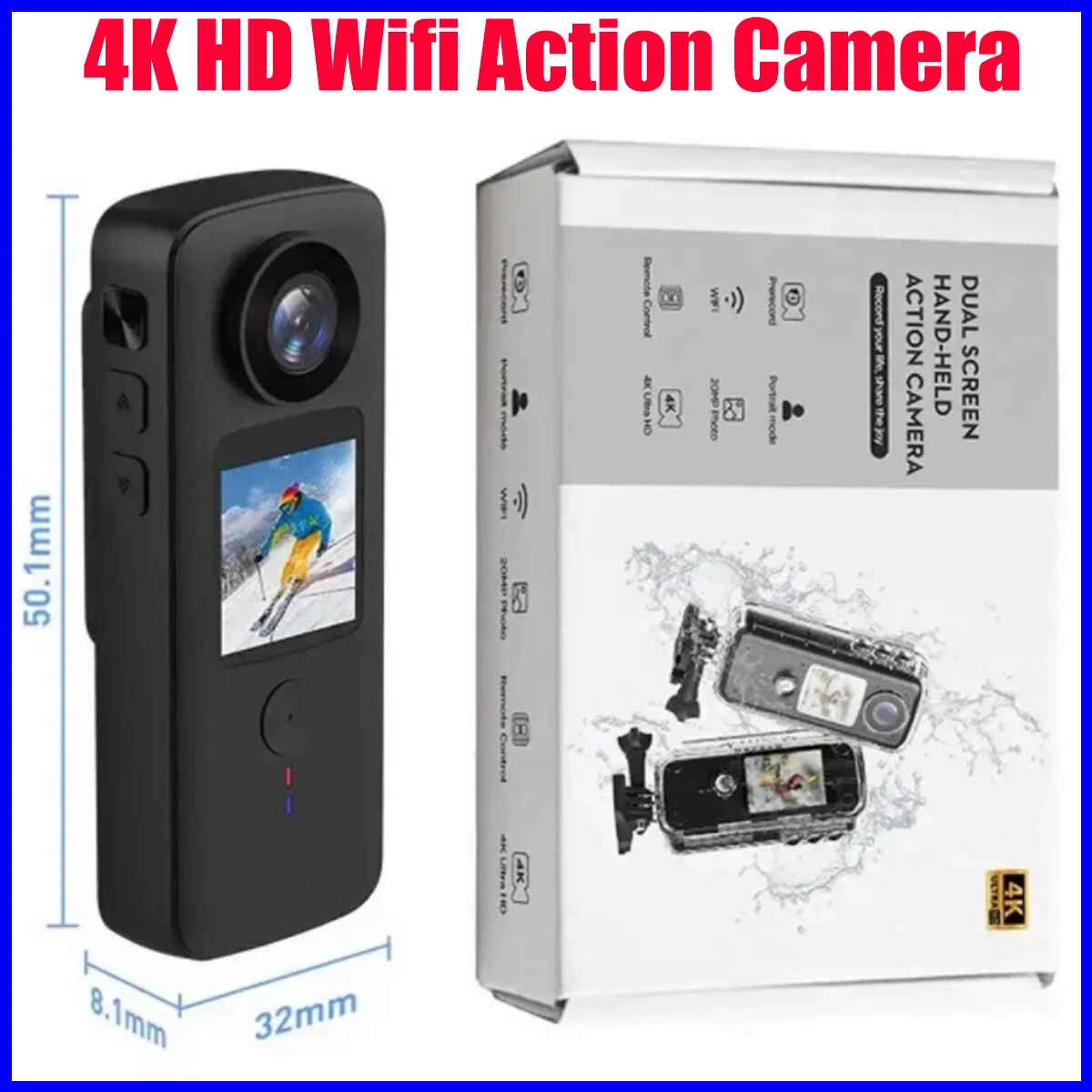 Tiny Films - 4K Dual Screen Waterproof Action Camera