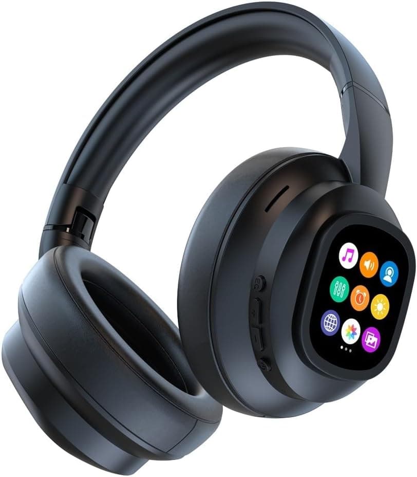 Mineski Gear Wireless Bluetooth Headphones On-Ear LCD Touch