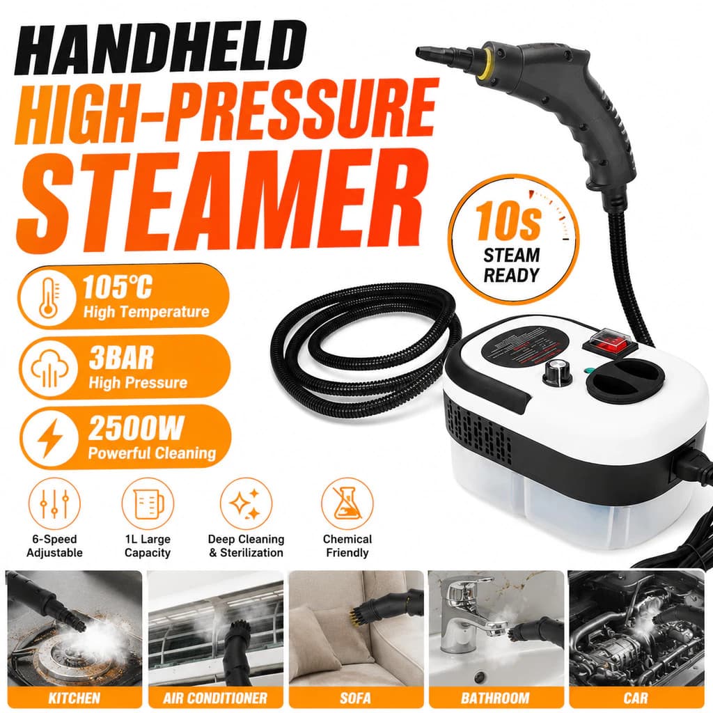Hausen Potable Handheld Steam Cleaner