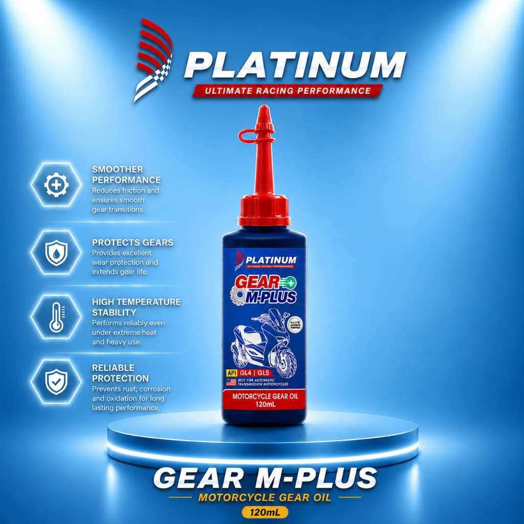 Platinum Ultimate Gear M-Plus MULTI-GRADE SCOOTER GEAR OIL | API GL-4 & GL-5 |  SAE 80W-90!
