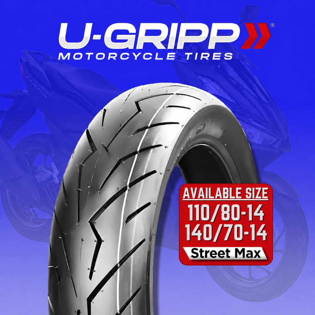 MURANG MOTORCYCLE TUBELESS TIRE  14” Rim Free Sealant and Pito+