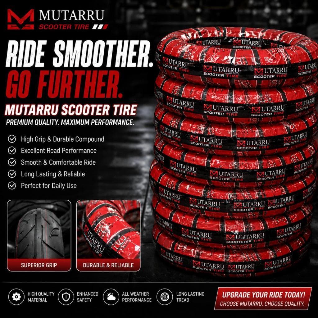 MUTTARU Tire Scooter King MU1 Tubeless Tire | High Grip Motorcycle Tire High Quality!(140/70-14)