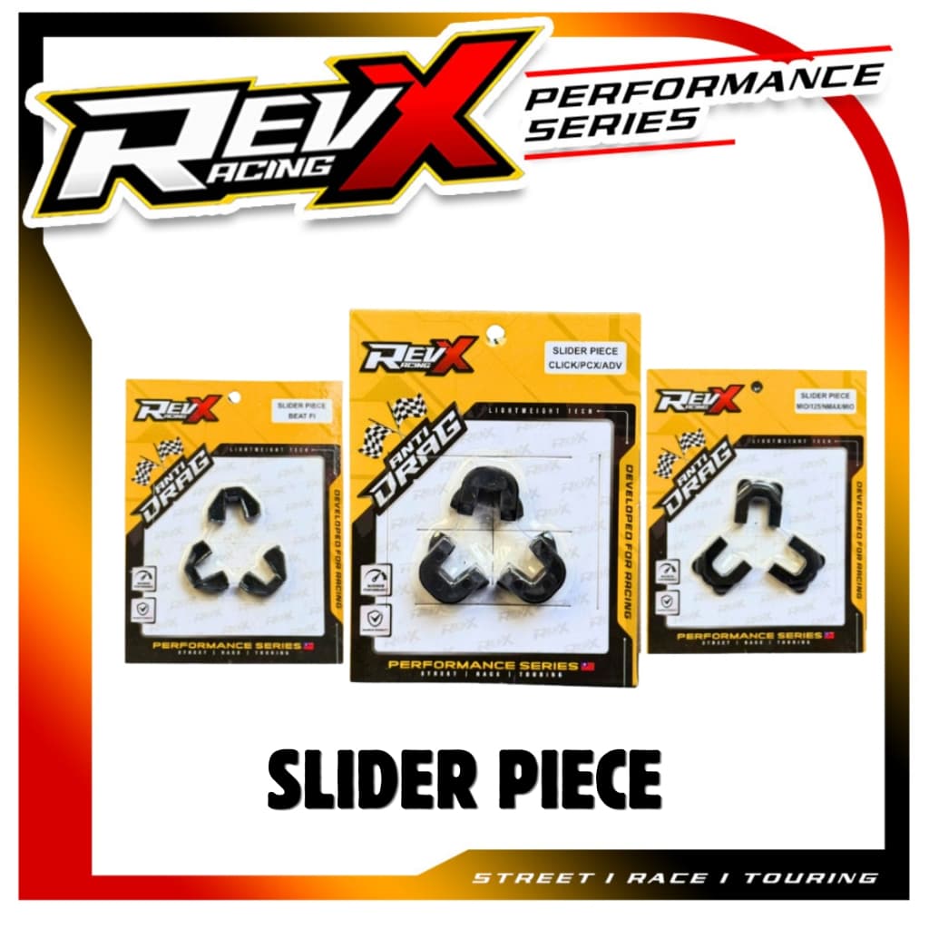 Revx Racing PREMIUM SLIDER PIECE (3PCS) - BEAT FI/MIO I125/NMAX/AEROX/CLICK/PCX/ADV,.