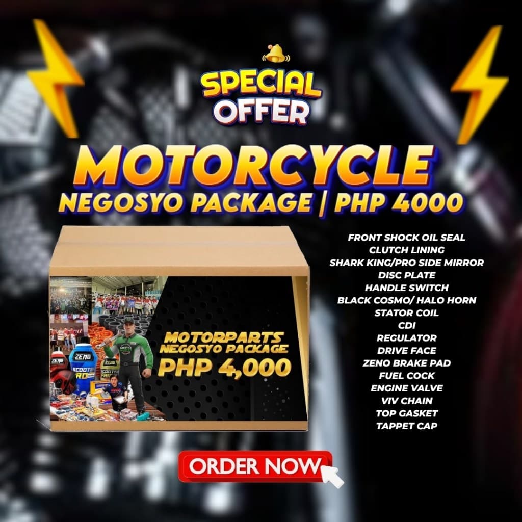 4K MOTORCYCLE PARTS NEGOSYO PACKAGE -