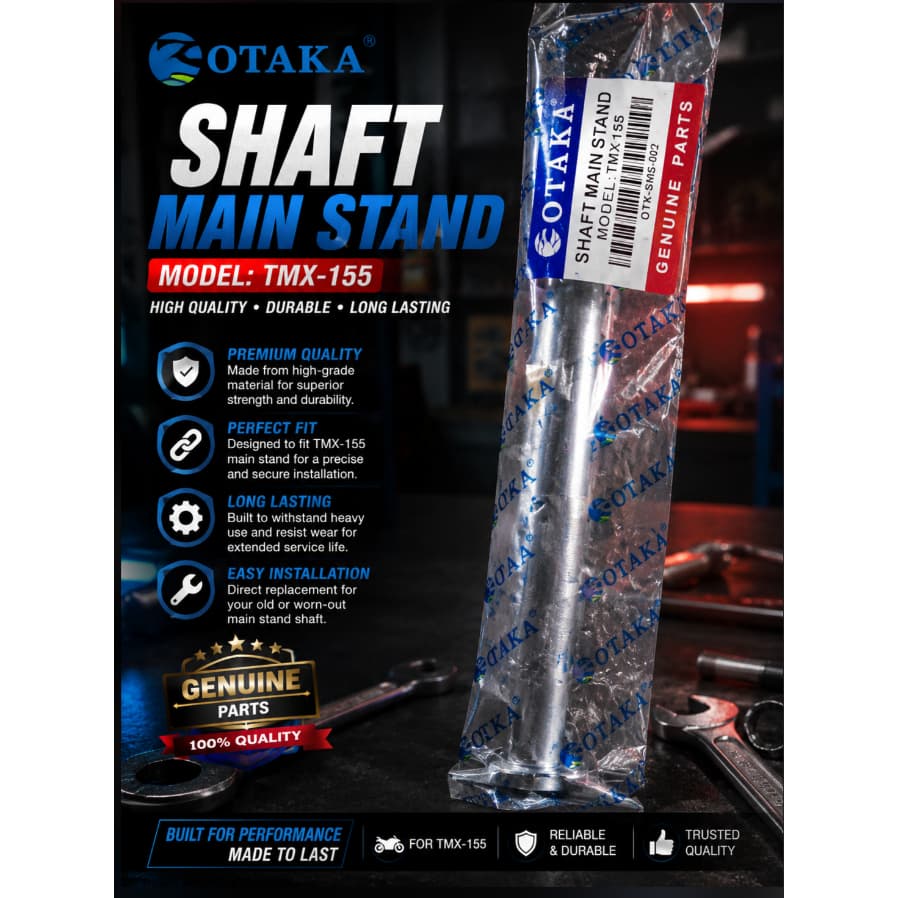 OTAKA Honda TMX 155 Main Stand Shaft | Heavy Duty Spare Part