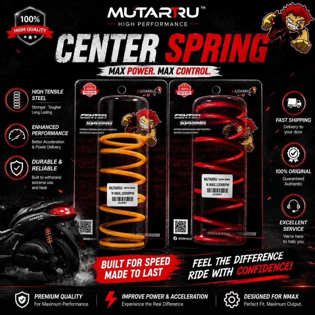 MUTARRU Center Spring 1000RPM / 1200RPM for NMAX | CLICK | PCX | High Performance For Motorcycle~!!!