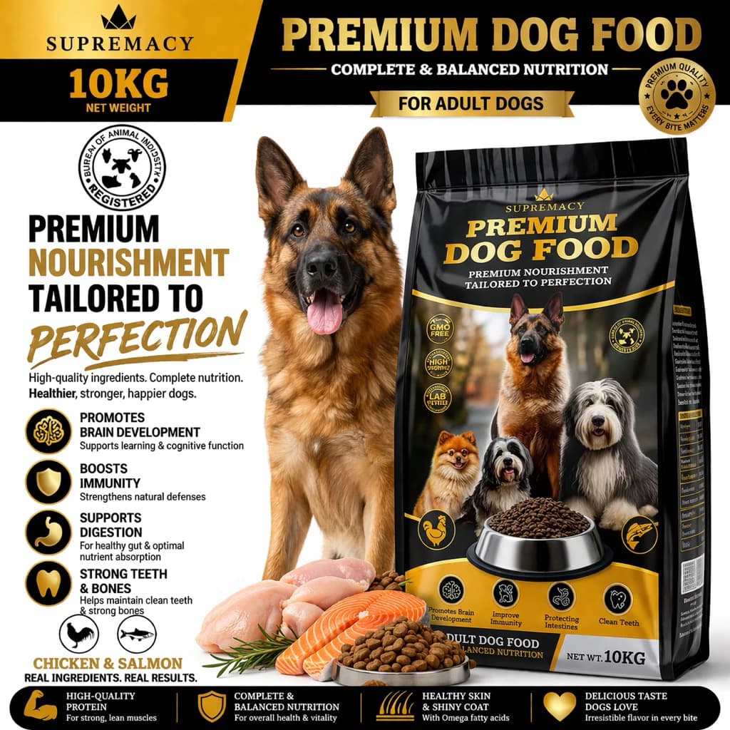Supremacy Premium Puppy Dog Food 1 Kg (BEEF)